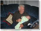 Riley7 073 * Here is my Great PaPa holding me.  He claims he didn't hold any of his Grand Babies, but he got to hold me. * 1600 x 1200 * (1023KB)